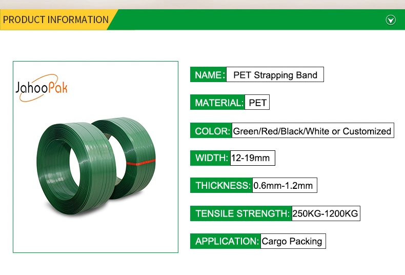 High Strength Tenacity Polyester Packing Band Pet Plastic Strapping for Sale